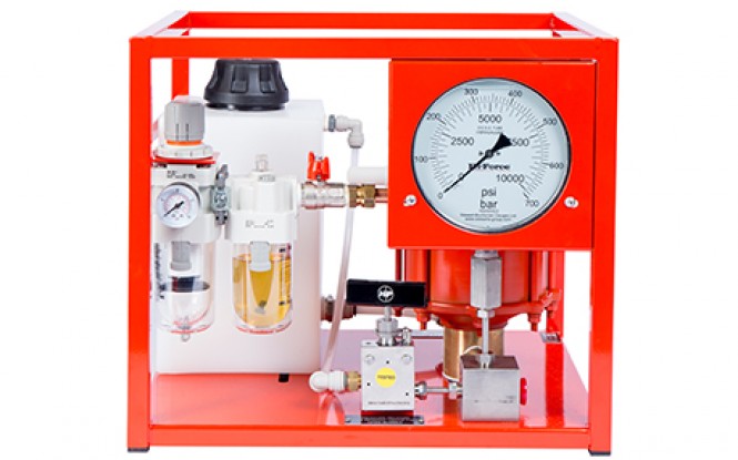 هیدروتست پمپ پنوماتیکی (بادی) هیدرولیکی 2931 بار فشارقوی مدل AHP-Range ساخت هایفورس انگلستان